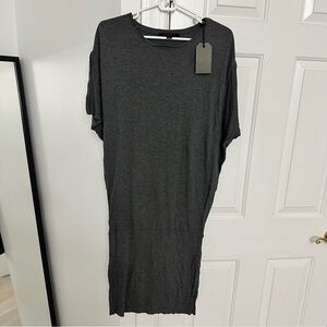AllSaints Charcoal Gray Crewneck Tee